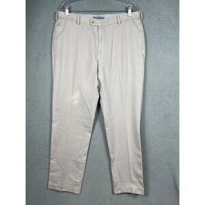 Peter Millar Mens Size 36 Light Gray Chino Golf Pants Pima Cotton